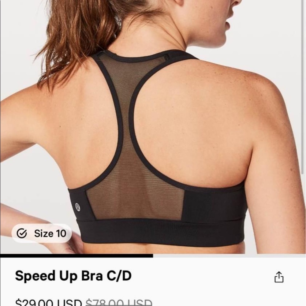Lululemon speed up bra